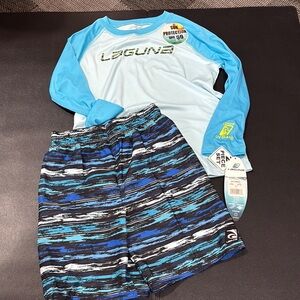 Laguna UPF 50 + Protection,long sleeve top,elastic lined drawstring waist shorts